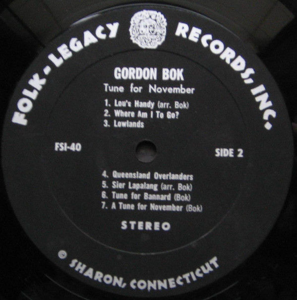 Thumbnail: Gordon Bok - A Tune For November (LP, Album) Near Mint (NM or M-), Very Good Plu