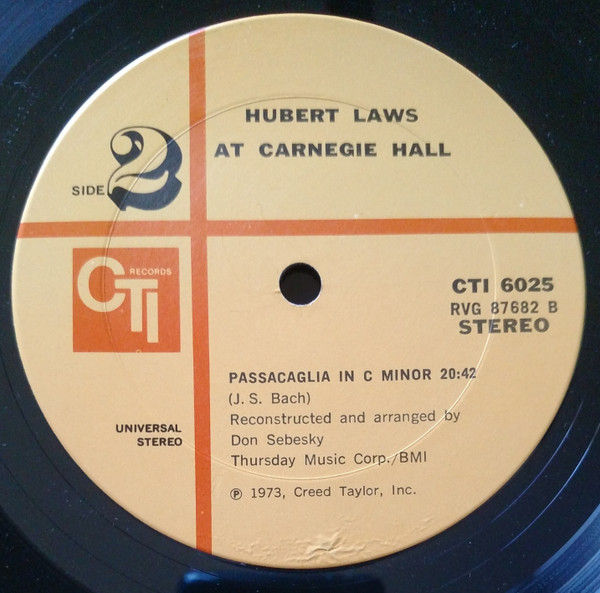 Thumbnail: Hubert Laws - Carnegie Hall (LP, Album, Uni) Very Good Plus (VG+), Very Good Plu