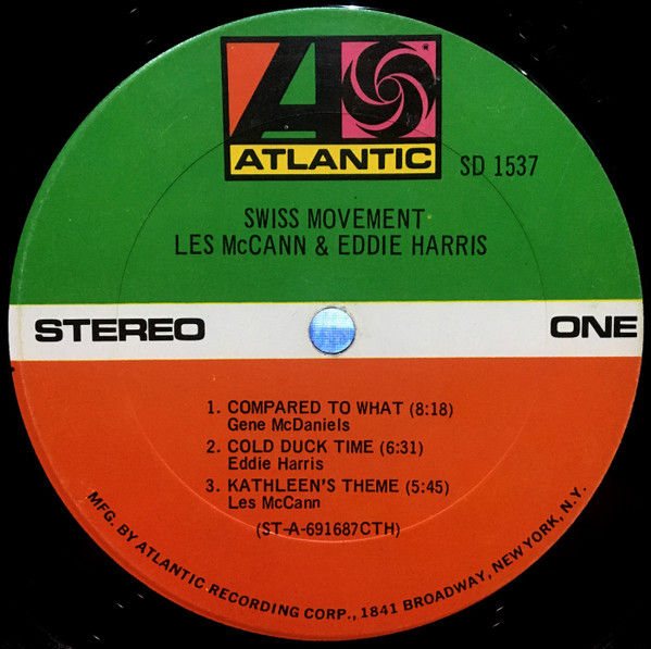 Thumbnail: Les McCann & Eddie Harris - Swiss Movement (LP, Album, CTH) Very Good (VG), Very