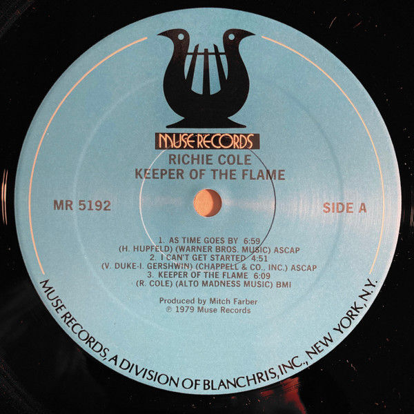 Thumbnail: Richie Cole - Keeper Of The Flame (LP, Album) Very Good Plus (VG+), Very Good Pl