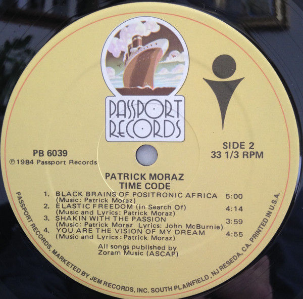 Thumbnail: Patrick Moraz - Time Code (LP, Album, Hub) Very Good Plus (VG+), Very Good Plus 