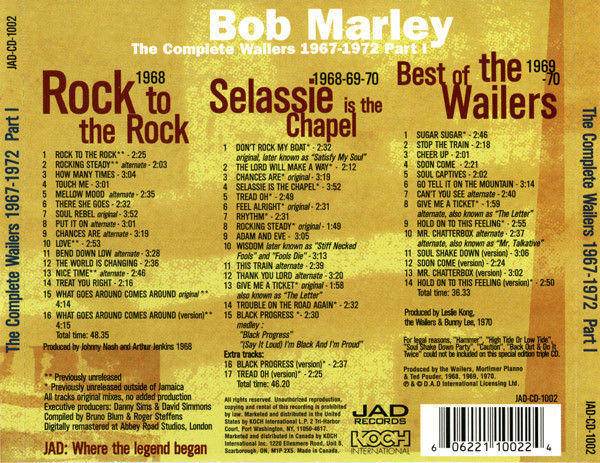 Thumbnail: Bob Marley & The Wailers - The Complete Wailers 1967-1972 Part 1 (3xCD, Comp) Ne