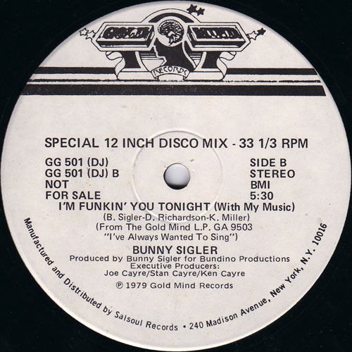 Thumbnail: Bunny Sigler - Glad To Be Your Lover (12", Single, Promo) Very Good Plus (VG+), 