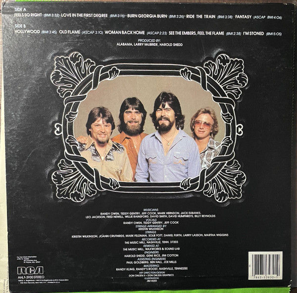 Thumbnail: Alabama - Feels So Right (LP, Album, Ind) Mint (M), Very Good Plus (VG+)