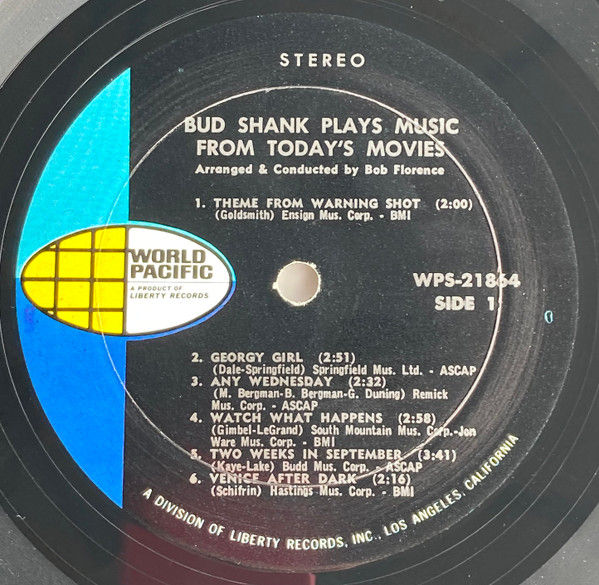 Thumbnail: Bud Shank - Bud Shank Plays Music From Today's Movies (LP, Album) Near Mint (NM 