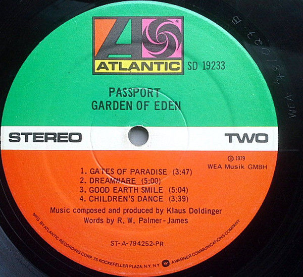 Thumbnail: Passport  - Garden Of Eden (LP, Album, PR) Very Good Plus (VG+), Very Good Plus 