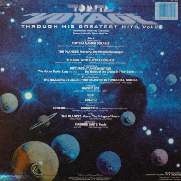 Thumbnail: Tomita - A Voyage Through His Greatest Hits - Vol. 2 (LP, Comp) Near Mint (NM or