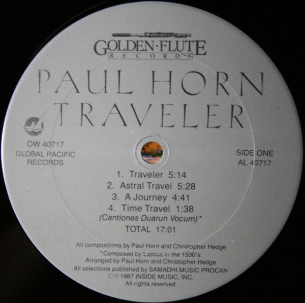 Thumbnail: Paul Horn With Christopher Hedge - Traveler (LP, Album) Fair (F), Very Good Plus