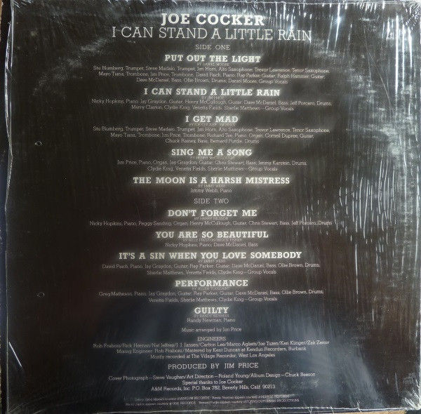 Thumbnail: Joe Cocker - I Can Stand A Little Rain (LP, Album, Ter) Very Good Plus (VG+), Ve