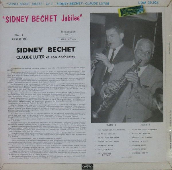 Thumbnail: Sidney Bechet - Claude Luter - "Sidney Bechet Jubilee" Vol. 1 (LP, Album) Very G
