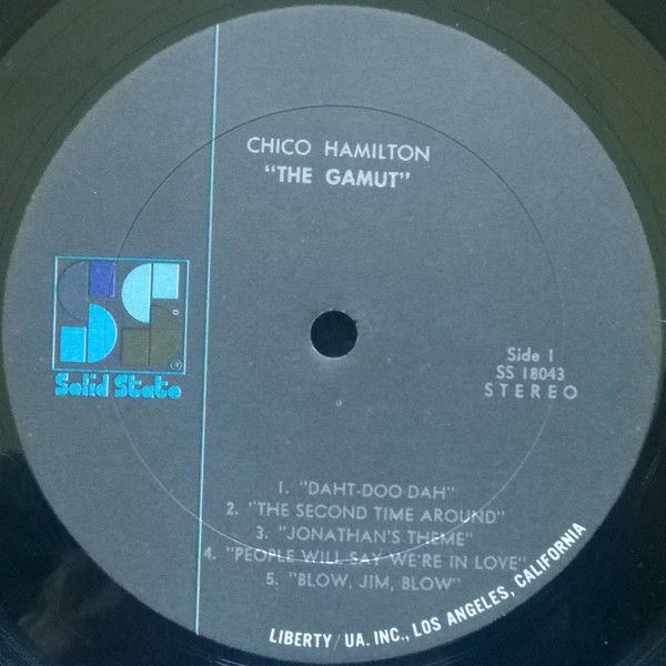 Thumbnail: Chico Hamilton - The Gamut (LP, Album, Gat) Very Good Plus (VG+), Very Good Plus