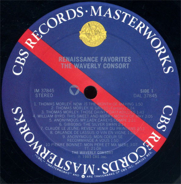 Thumbnail: The Waverly Consort, Michael Jaffee - Renaissance Favorites (LP, Album) Fair (F)