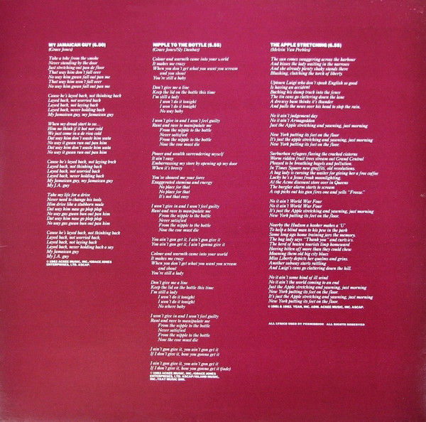 Thumbnail: Grace Jones - Living My Life (LP, Album, Spe) Very Good (VG), Very Good (VG)