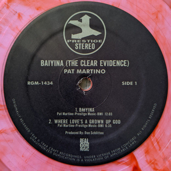 Thumbnail: Pat Martino - Baiyina (The Clear Evidence) (LP, Album, RE, Pin) Mint (M), Near M