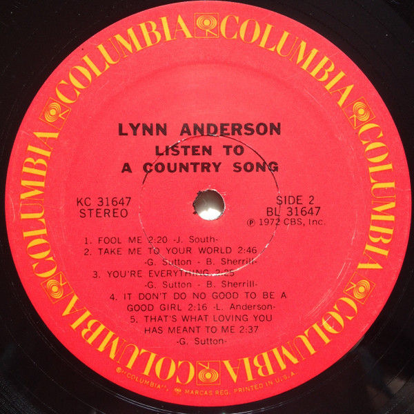 Thumbnail: Lynn Anderson - Listen To A Country Song (LP, Album) Fair (F), Generic
