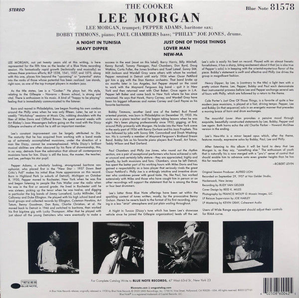 Thumbnail: Lee Morgan - The Cooker (LP, Album, RE, 180) Mint (M), Generic
