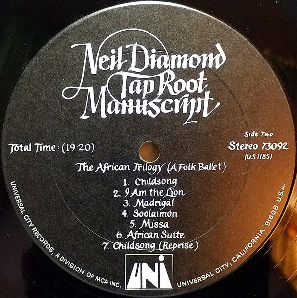 Thumbnail: Neil Diamond - Tap Root Manuscript (LP, Album, Ter) Very Good Plus (VG+), Very G