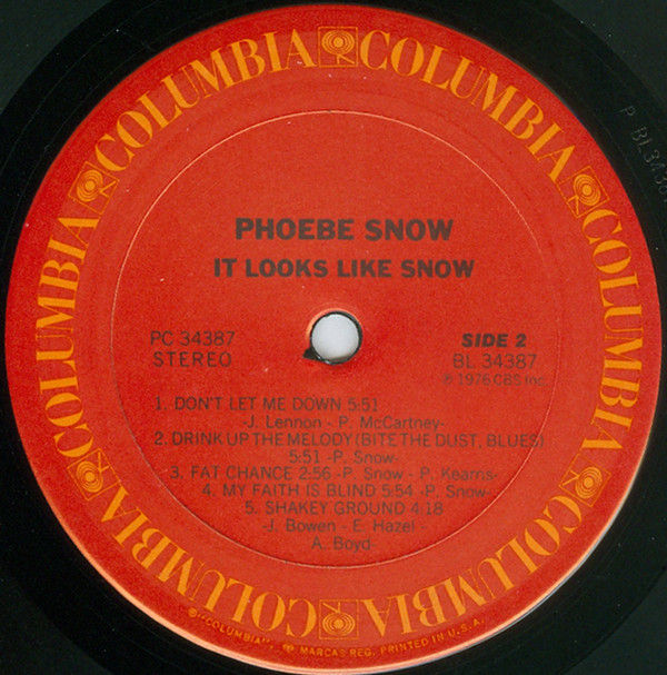 Thumbnail: Phoebe Snow - It Looks Like Snow (LP, Album, Pit) Near Mint (NM or M-), Very Goo
