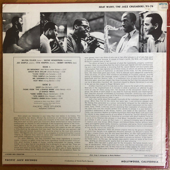 Thumbnail: The Crusaders - Heat Wave (LP, Album, Mono) Very Good Plus (VG+), Very Good Plus
