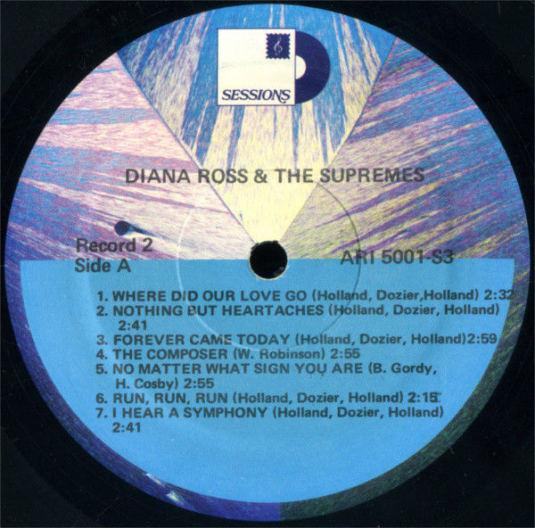 Thumbnail: The Supremes - Sessions Presents Diana Ross & The Supremes (3xLP, Comp) Very Goo