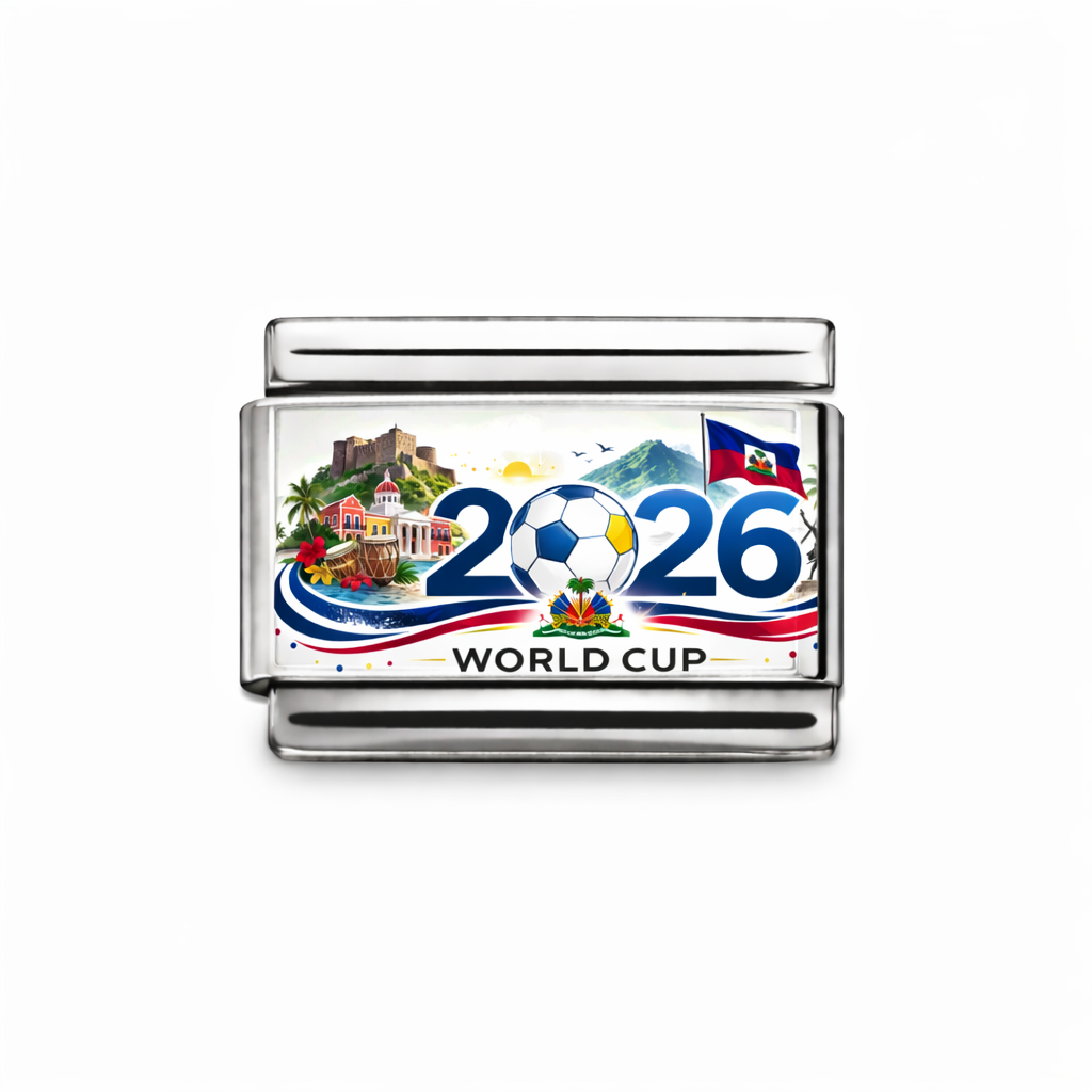 WC 2026 Haiti symbol- Silver & Gold