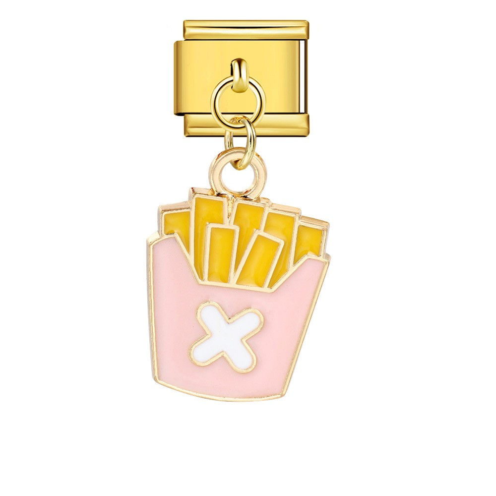 Colourful French fries pendant