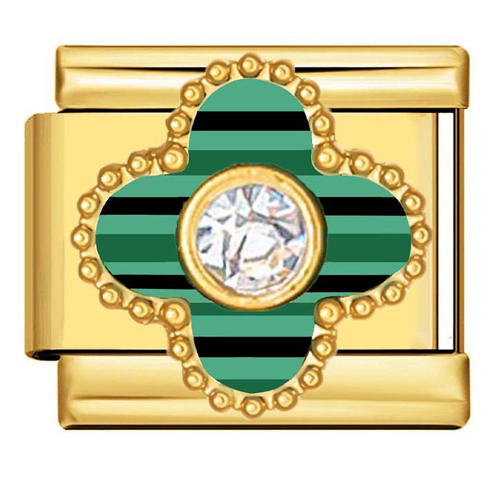 Thumbnail: Colourful clover charm - ASIC008