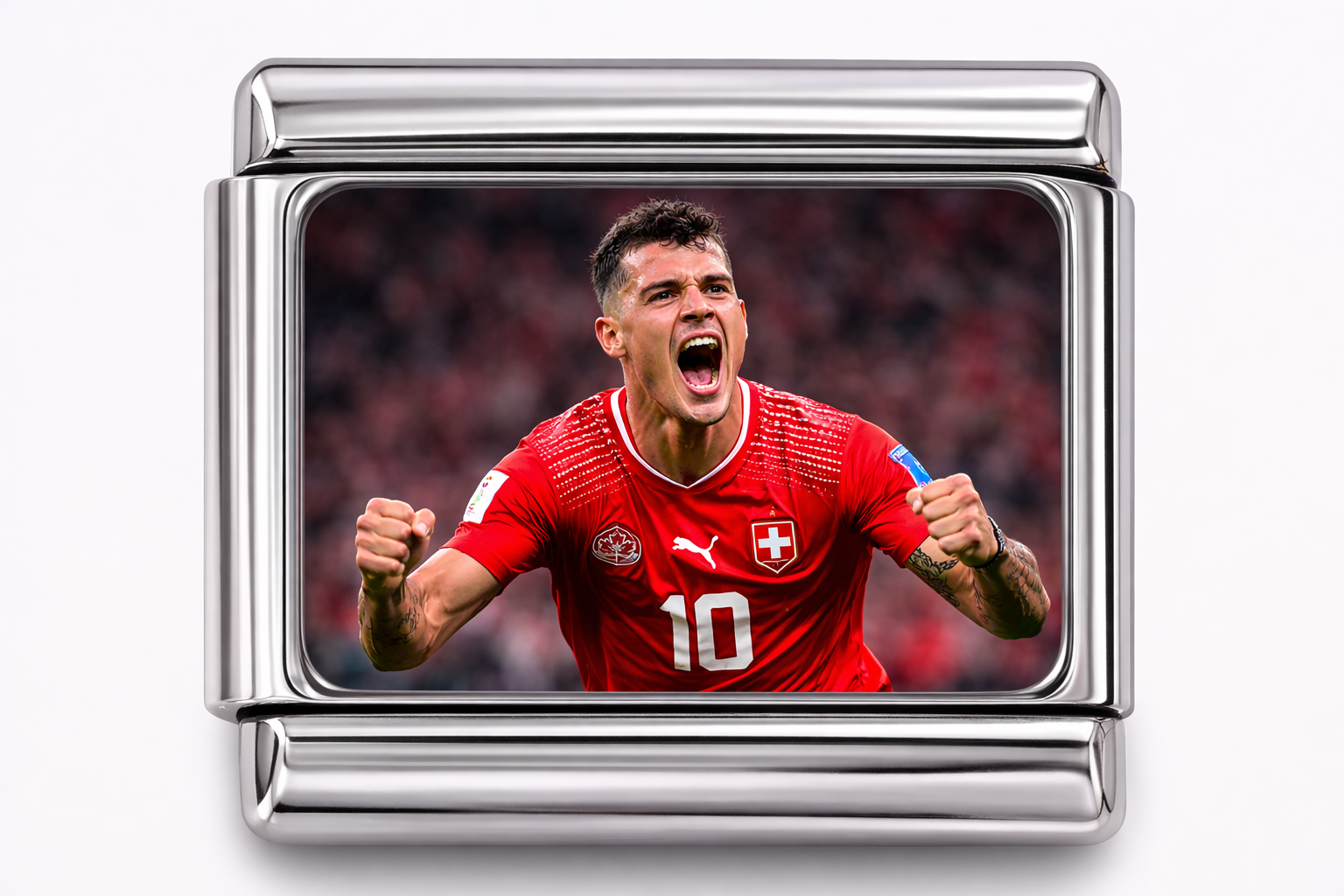 WC 2026 Switzerland Granit Xhaka - Silver & Gold