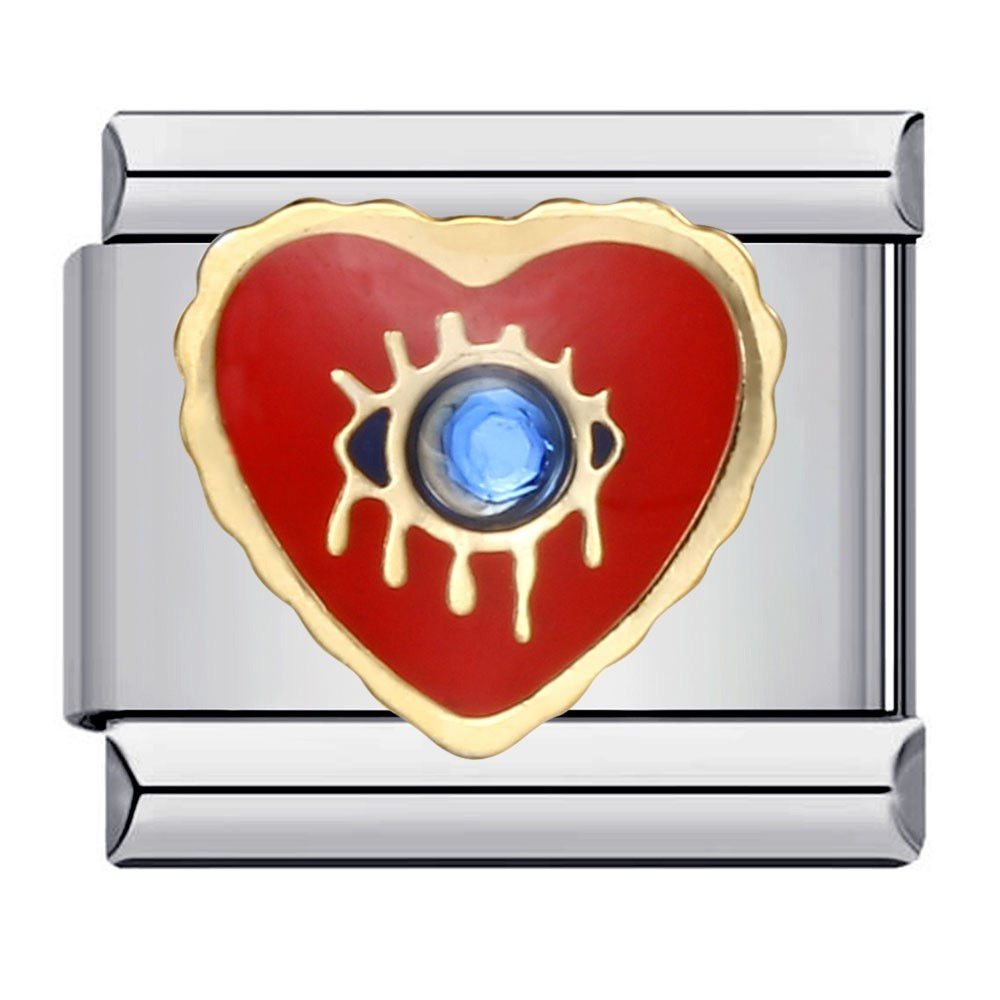 Red & Gold Heart with eye