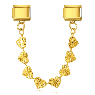 Thumbnail: Gold Heart chain Pendant