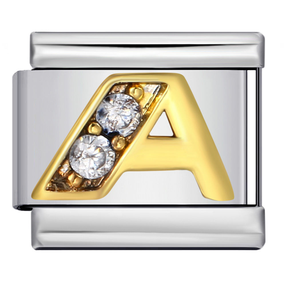 Gold & Diamond Alphabet silver