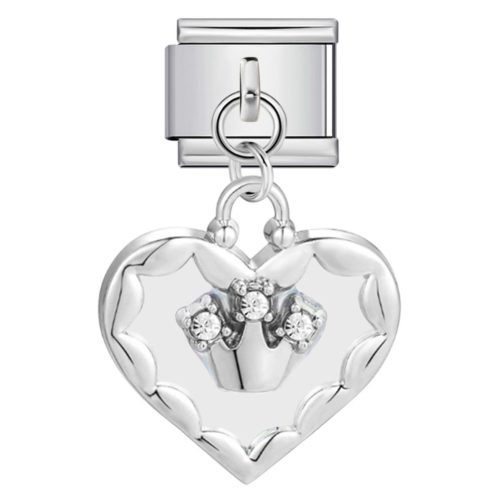 Heart with Crown Pendant
