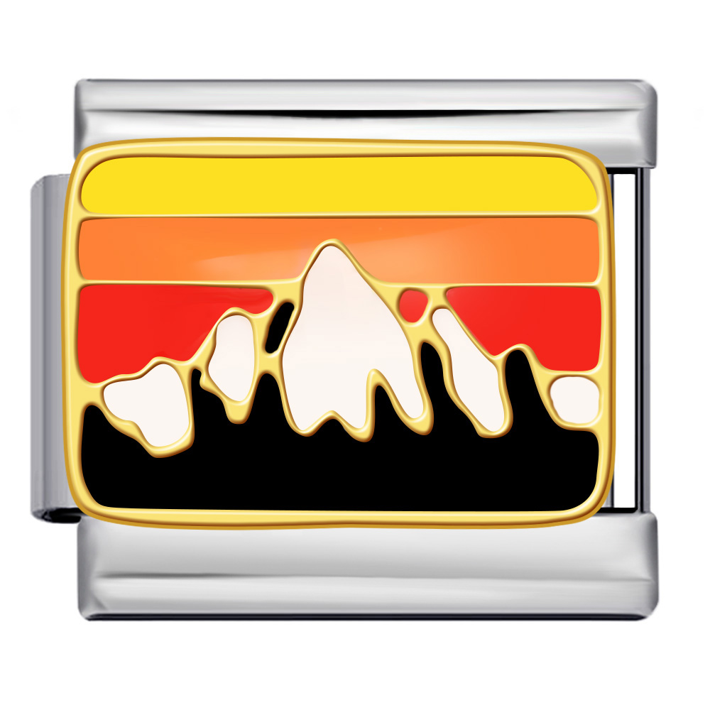 Mountain with sunset