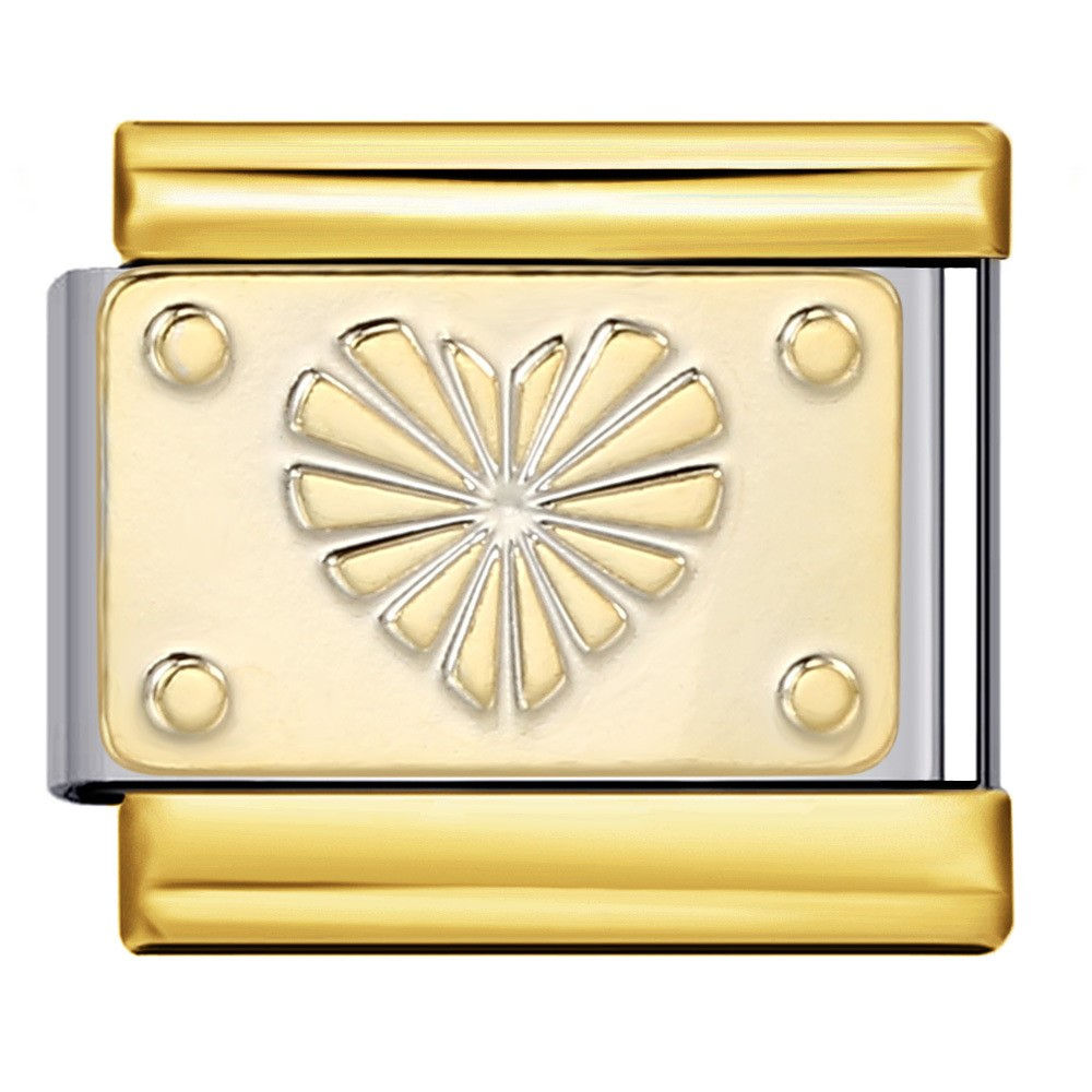 Flower heart gold