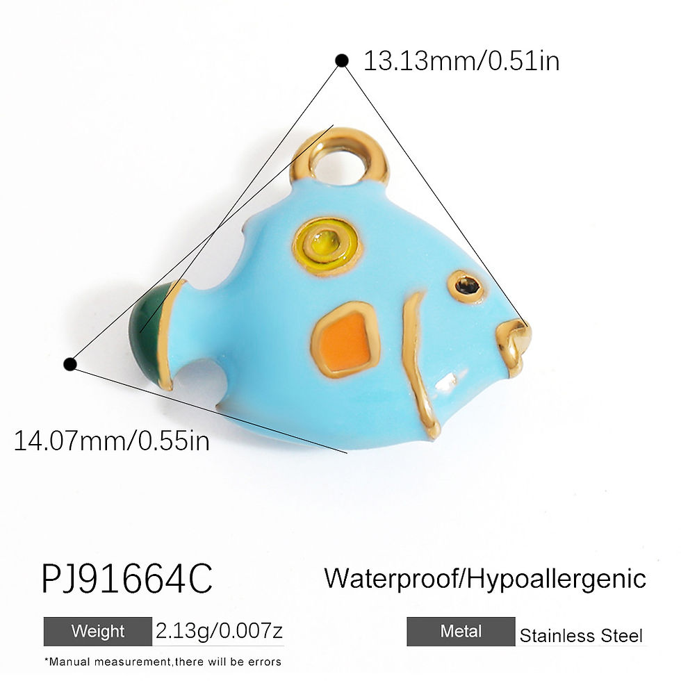 Thumbnail: Fish dangle - PJ91664C, PJ91664B,PJ92673G,PJ92673H