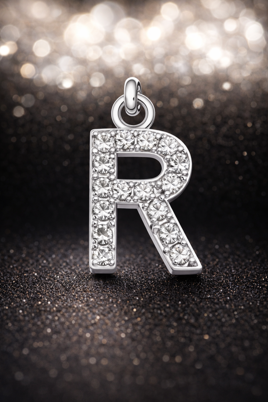 Letter R diamond Pendant