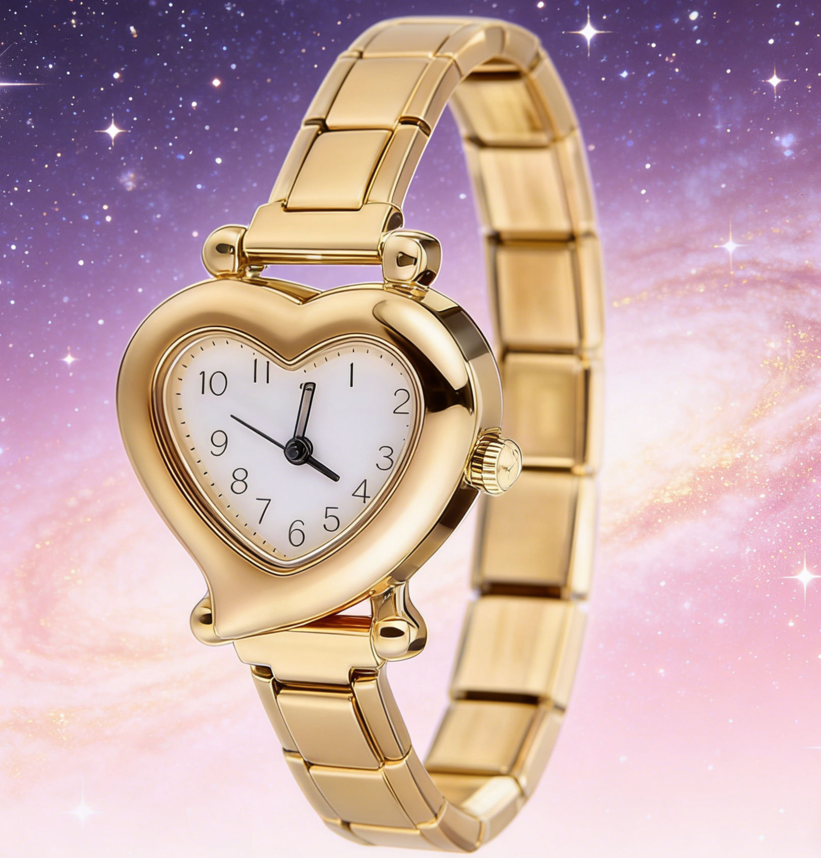 heart gold watch