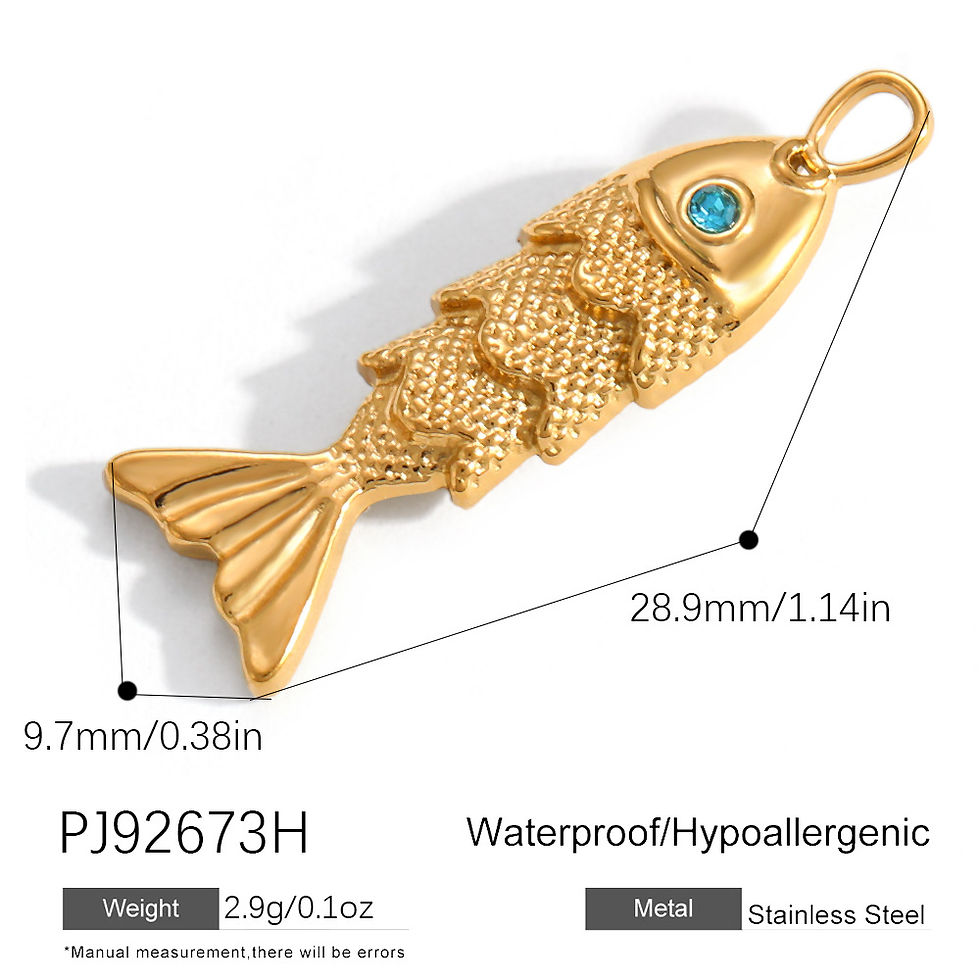 Thumbnail: Fish dangle - PJ91664C, PJ91664B,PJ92673G,PJ92673H