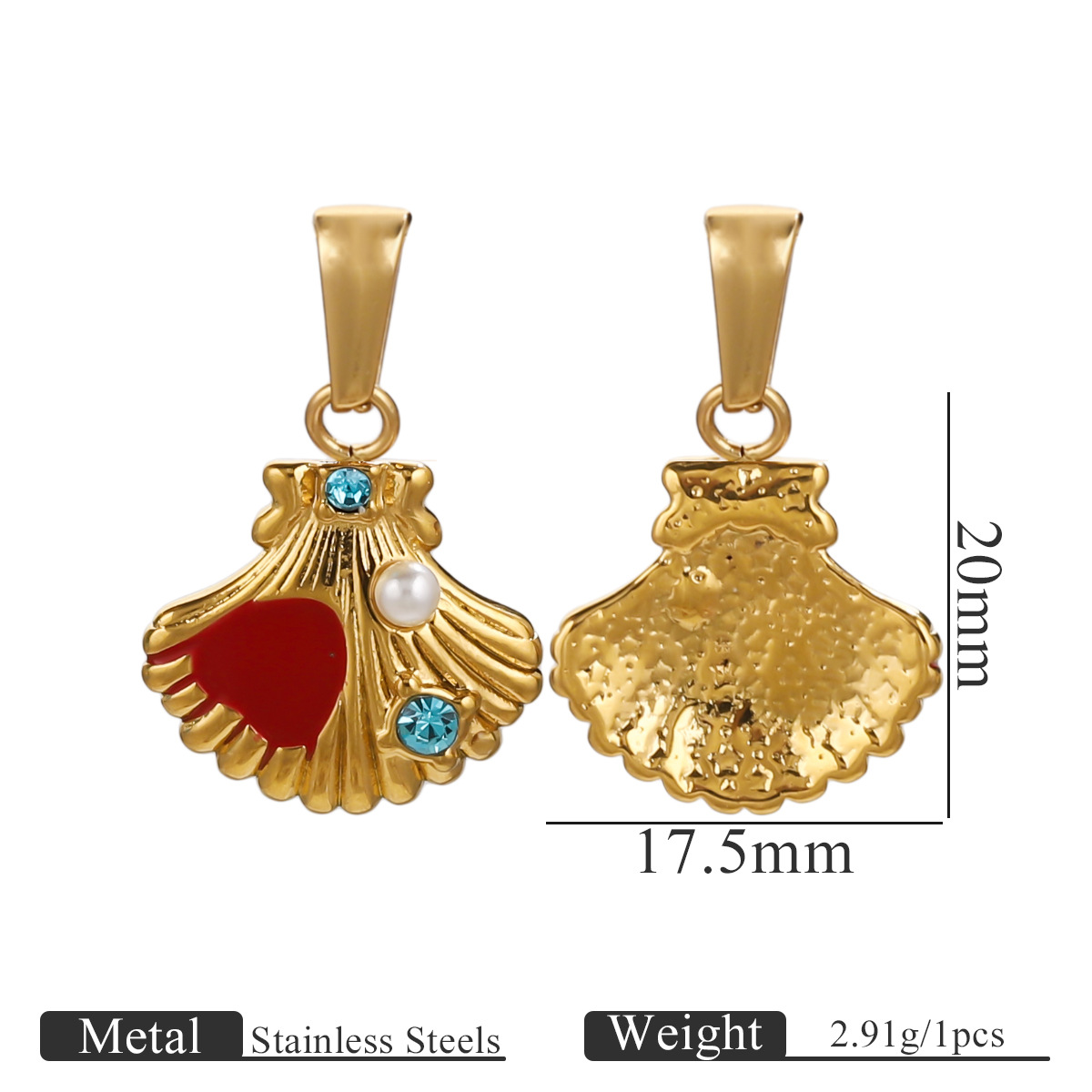Colourful shell serie dangle