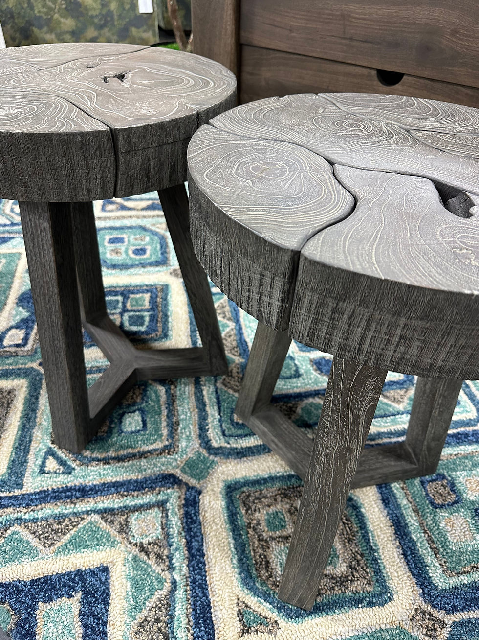 Thumbnail: Sliced Teak Accent Table
