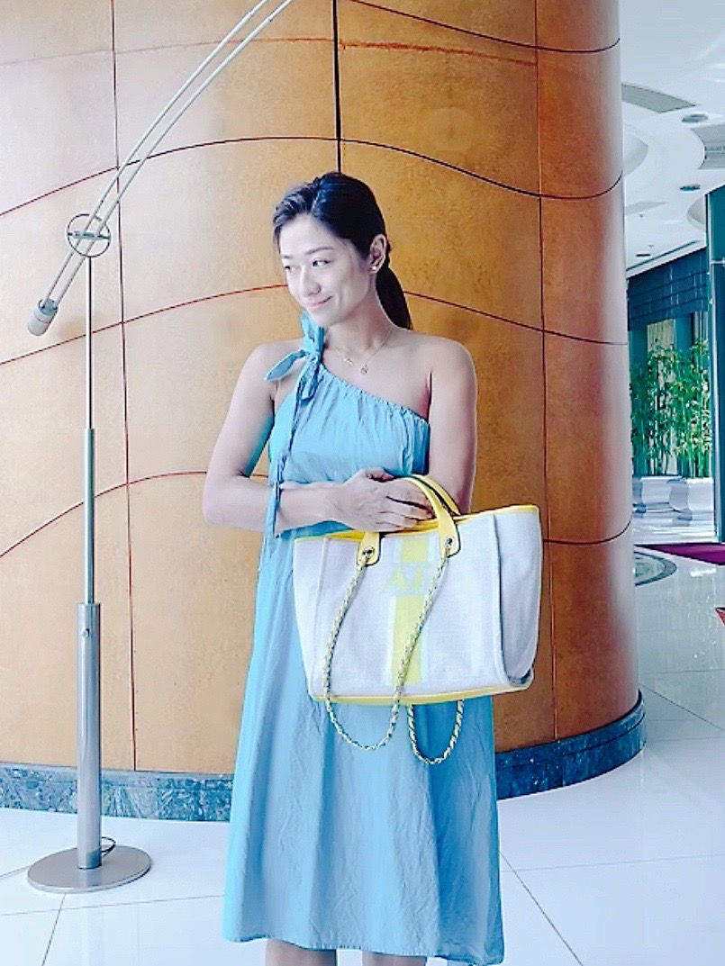 Thumbnail: {Your Initials} +message personalise tote bag- yellow