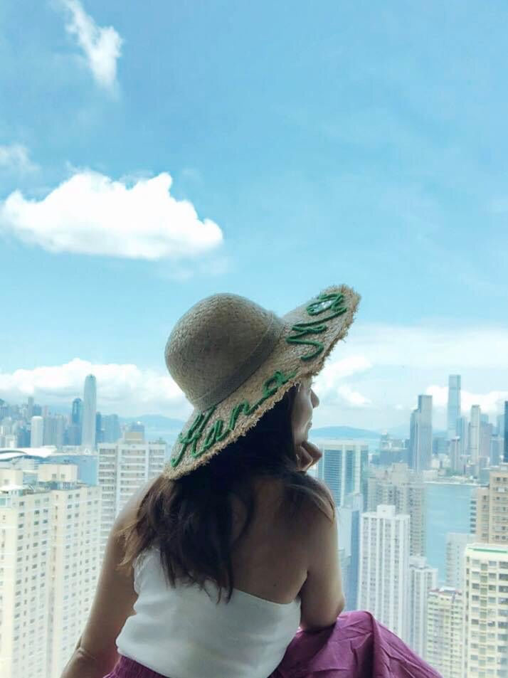 Thumbnail: {floppy straw hat}personalised name 