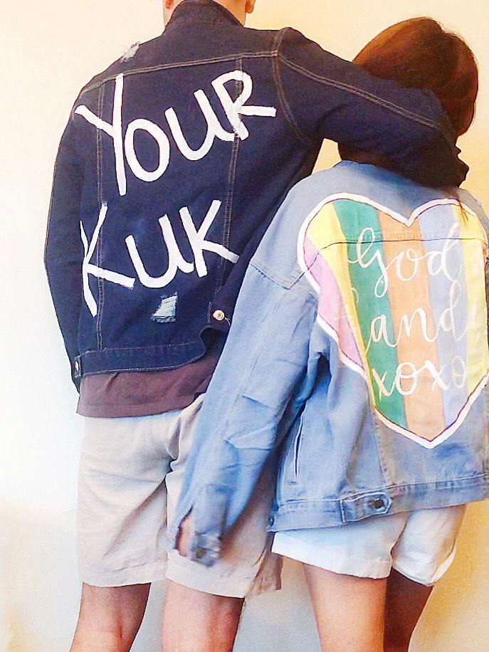 Thumbnail: {His} Personalised Dark Denim Jacket