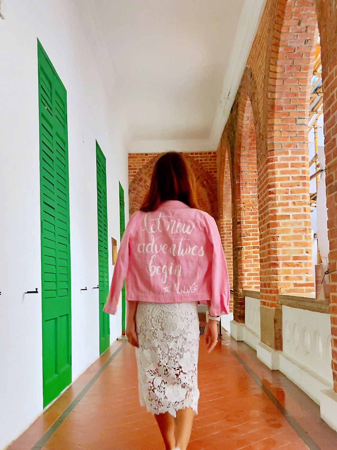 {Hers} Pink personalised jacket