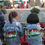Thumbnail: {Kids}Rainbow + name personalized denim jacket