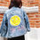 Thumbnail: {His/Hers} Smiley Personalised Denim Jacket