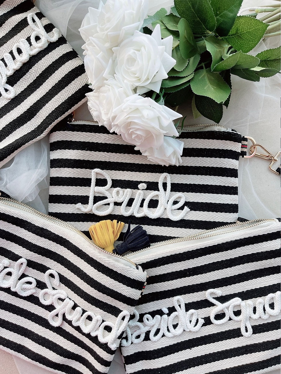 Thumbnail: Personalised name stripes pouch 