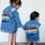 Thumbnail: 👧🏻👦🏻{Kids} Rainbow Personalised denim jacket 