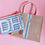 Thumbnail: Personalised stripe pouch - blue 