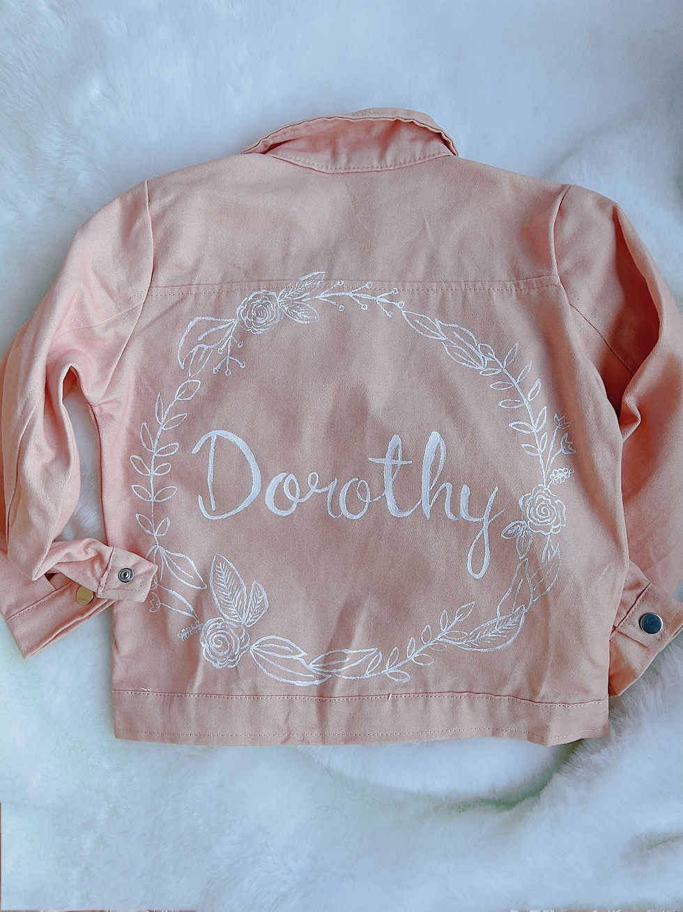 Thumbnail: 👧🏻{Kids} Pink Personalized Twill Jacket